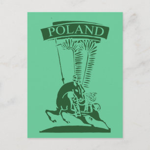 Vintage polska Winged Hussar Vykort