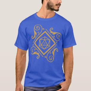 Vintage Polyhedral D20 Dice Set Roleplay and La T Shirt