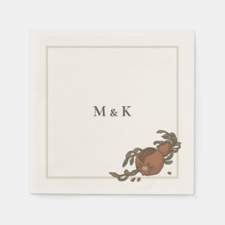 Vintage Pomegranat Belly Band Pappersservett