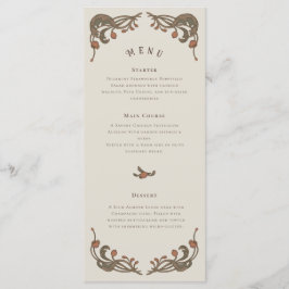 Vintage Pomegranat Menu Meny