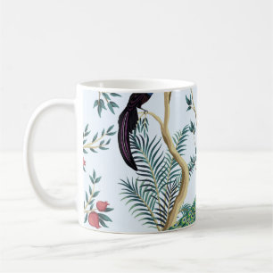 Vintage Pomegranat träd, exotisk fågel Kaffemugg
