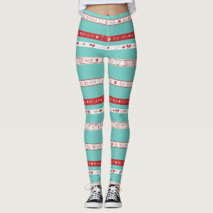 Vintage Pop Art Bästa Mamma Kärlek Mönster Leggings