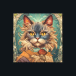 Vintage Pop Art Louis Wain Retro Stil Canvastryck<br><div class="desc">Vintage Pop Art Louis Wain Retro Stil</div>