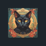 Vintage Pop Art Louis Wain Retro Stil Cat Canvastryck<br><div class="desc">Vintage Pop Art Louis Wain Retro Stil Cat</div>