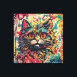 Vintage Pop Art, Louis Wain Stil, Vackert Cat Canvastryck<br><div class="desc">Vintage Pop Art,  Louis Wain Stil,  Vackert Cat</div>
