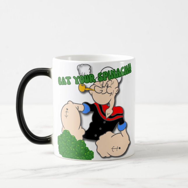 Vintage Popeye Magisk Mugg (Vänster)
