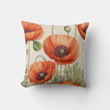 Vintage Poppies Elegance: Timless Blommigt Beauty