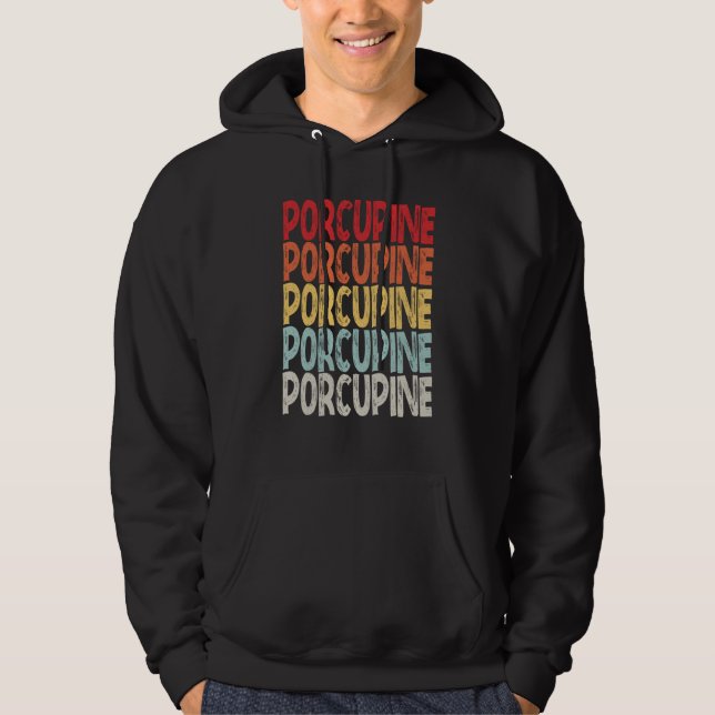 vintage Porcupine Hoodie (Framsida)