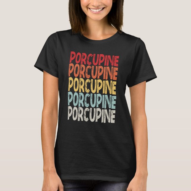 vintage Porcupine T Shirt (Framsida)