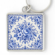 Vintage Porslin Elegans Blommönster