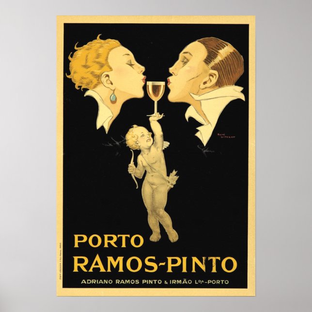 Vintage-portannonsering Poster (Framsidan)