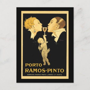 Vintage-portannonsering Vykort
