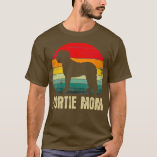 Vintage Portie Mamma Hund älskare Mor T Shirt