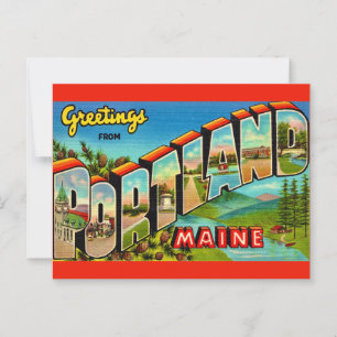 Vintage Portland Maine Vykort