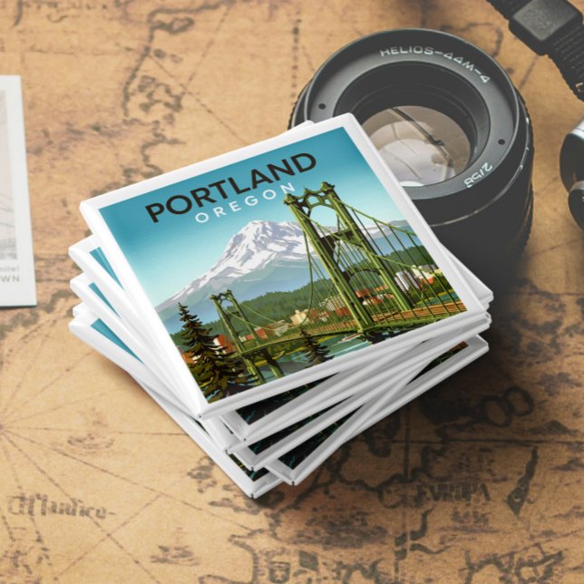 Vintage Portland Oregon Magnet (Skapare uppladdad)