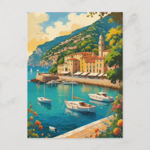Vintage Portofino Genova Italien Vykort