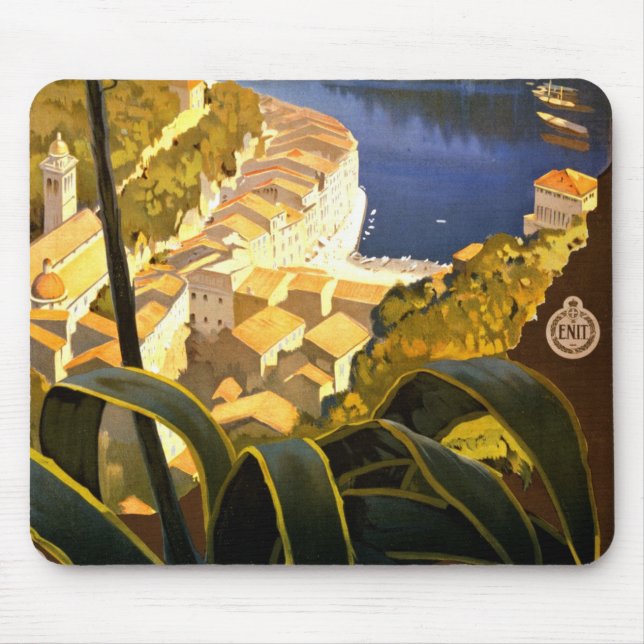 Vintage Portofino-Italien Musmatta (Framsidan)