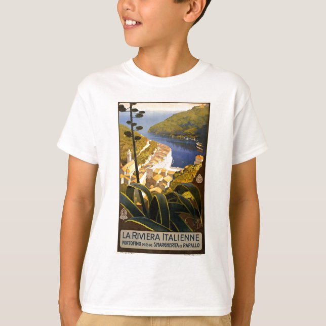 Vintage Portofino-Italien Tee (Framsida)