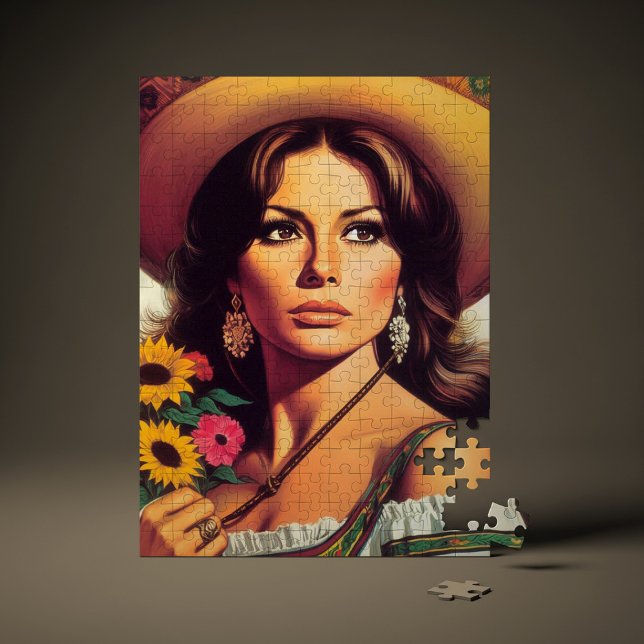 Vintage Portrait Pin Up Pussel (Skapare uppladdad)