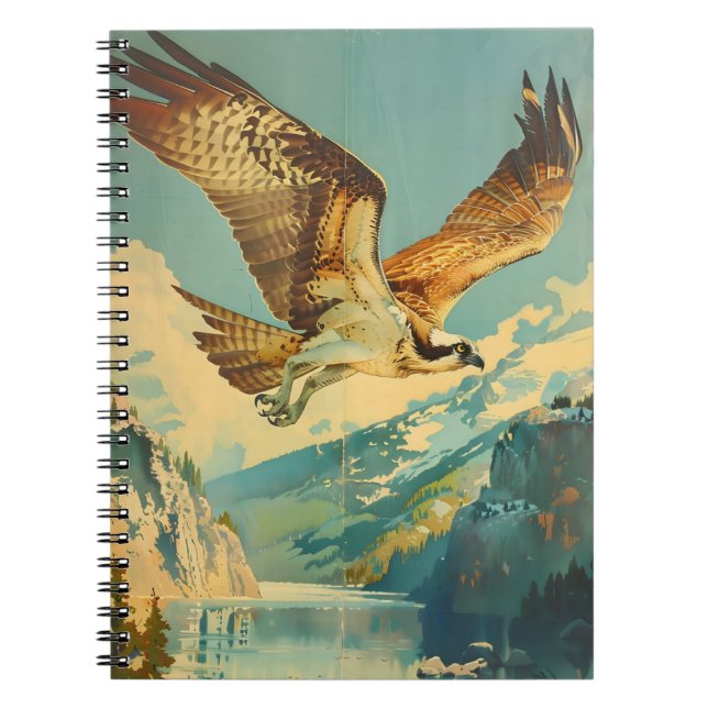 Vintage Porträtt i Osprey Anteckningsbok (Framsidan)