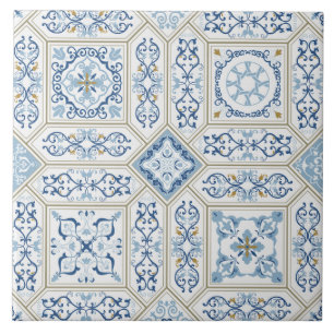 Vintage Portugal Azulejo traditionell Kakelplatta