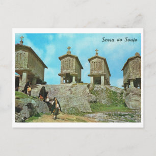 Vintage Portugal, Serra do Soaja, kyrkogård Vykort