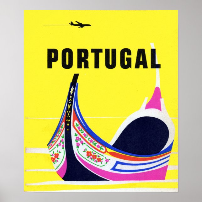 Vintage Portugal Travel Poster (Framsidan)