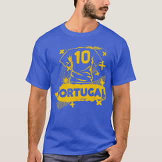 Vintage Portugisisk Retro Grunge Portugal Fotboll T Shirt