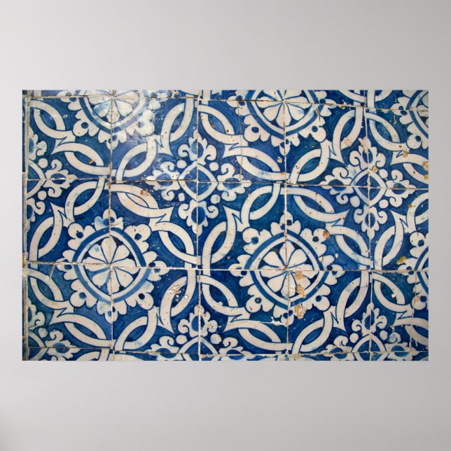 Vintage portuguese azulejo poster (Framsidan)