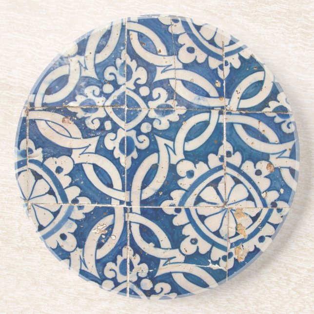 Vintage portuguese azulejo underlägg (Framsidan)