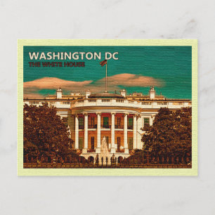 Vintage Post Card White House Washington DC Vykort