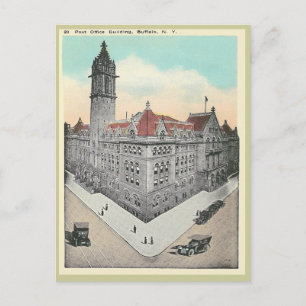 Vintage Post Office Buffalo, New York Vykort