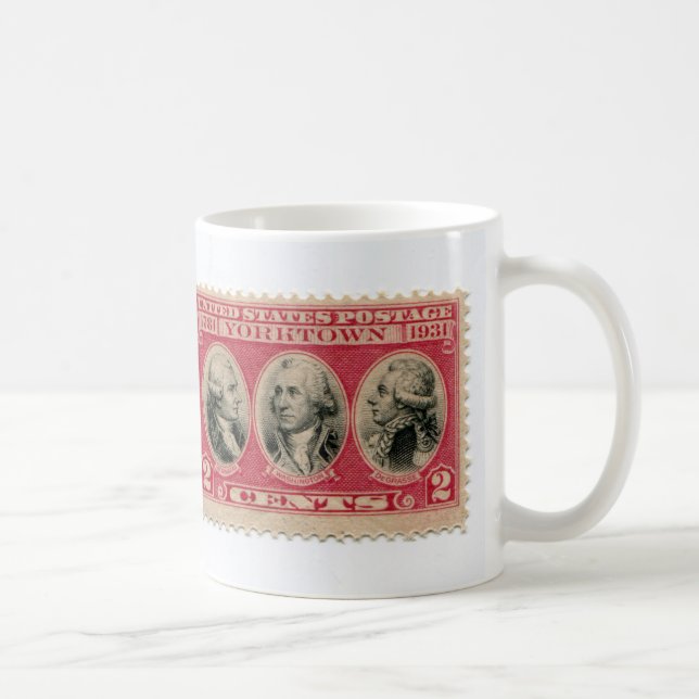 Vintage Postage Frimärke-kaffe Kopp (Höger)