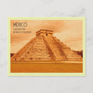 Vintage Postcard Chichen Itza Mexico Vykort