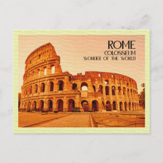 Vintage Postcard Colosseum Rom Vykort