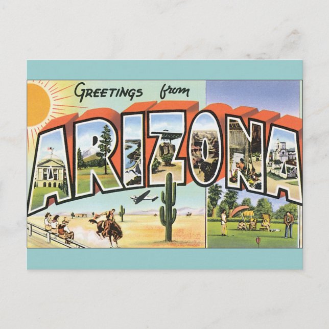 Vintage Postcards Arizona Vykort (Framsida)