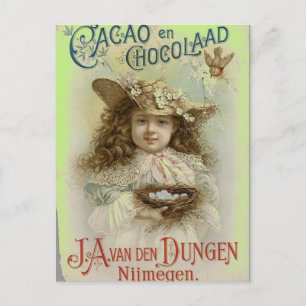 VINTAGE POSTCARDS - CHOCOLATE ADVERTISEMENT - POST VYKORT