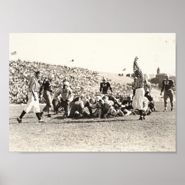 Vintage Poster av fotboll (Framsidan)