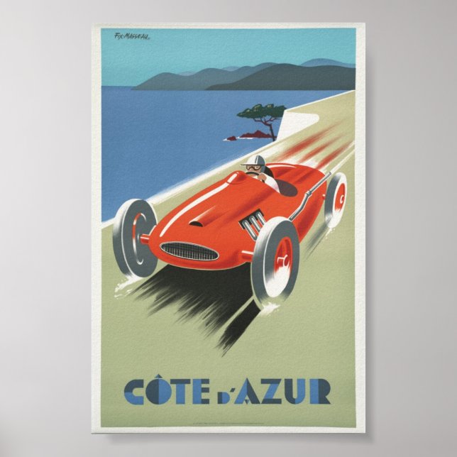 Vintage Poster Cote de Azur French Riviera (Framsidan)