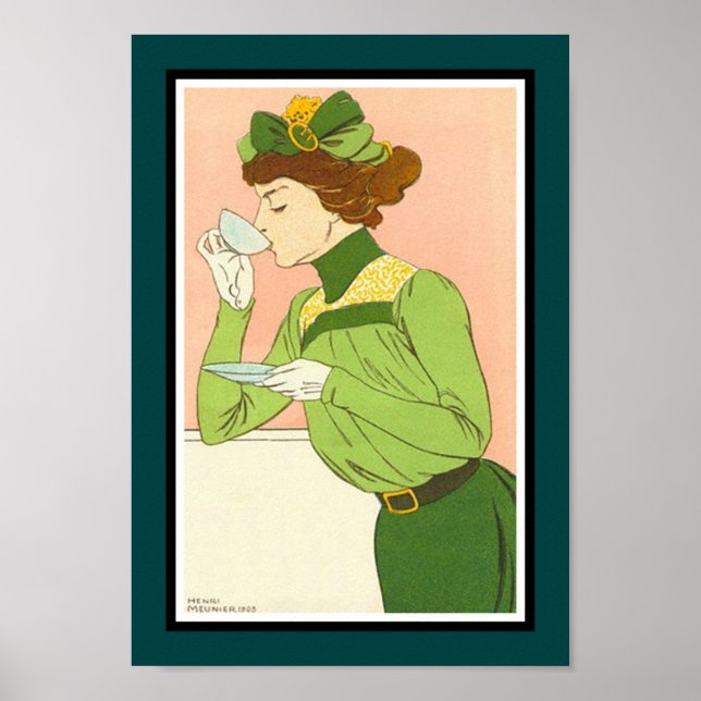 Vintage Poster Famous Artists Henri Meunier 1900 (Framsidan)