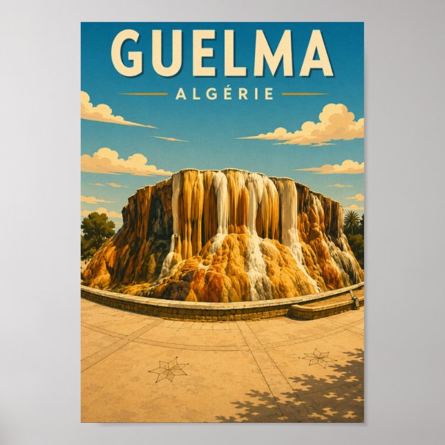 Vintage poster Hammam Meskhoutine (Algérie) (Framsidan)