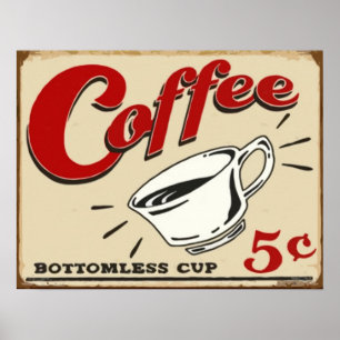 Vintage Poster kaffe