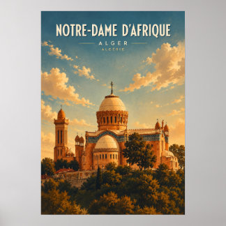 Vintage poster Notre-Dame d'Afrique