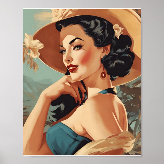 vintage poster pin up (Framsidan)