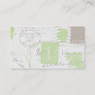 Vintage poststämplar affär II profilerar kort