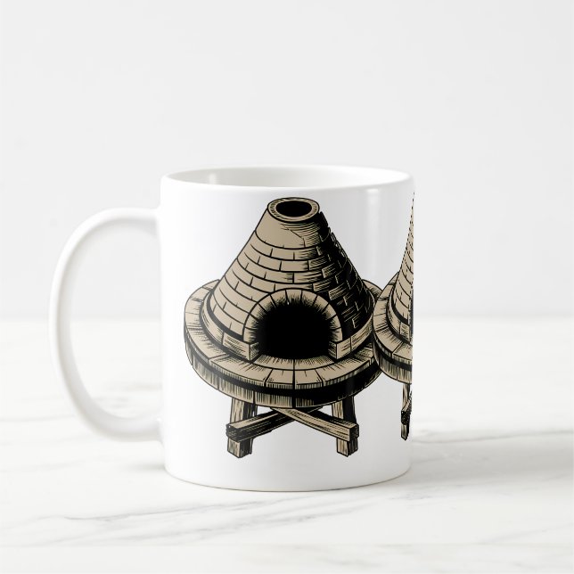 Vintage Pottery Kiln Ceramics Art Teacher Pottery  Kaffemugg (Vänster)