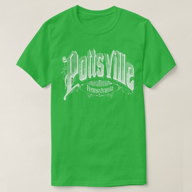 Vintage Pottsville PA T Shirt (Design framsida)