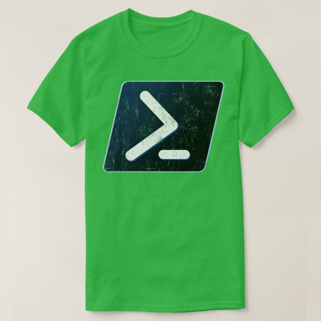 Vintage PowerShell T Shirt (Design framsida)