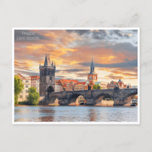 vintage prague Czech Republic République tchèque Vykort