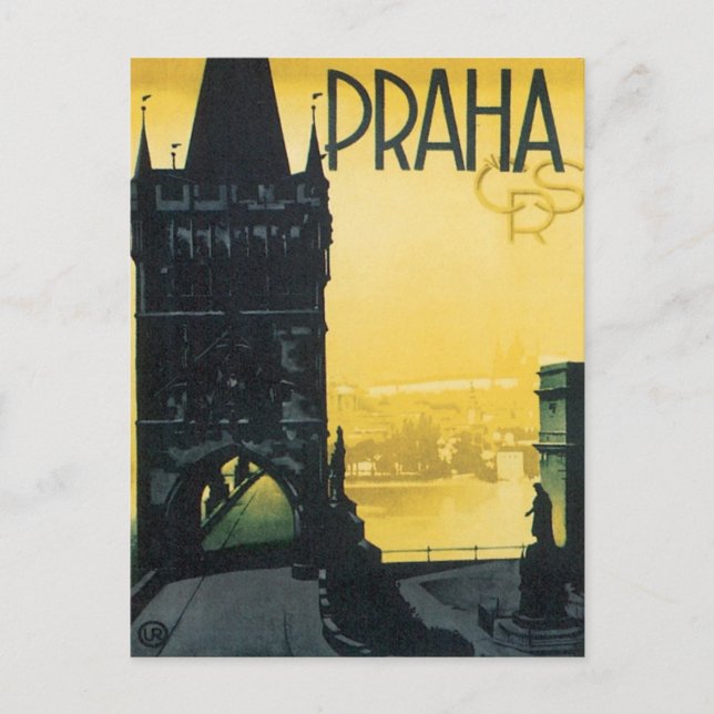 Vintage Praha Vykort (Framsida)